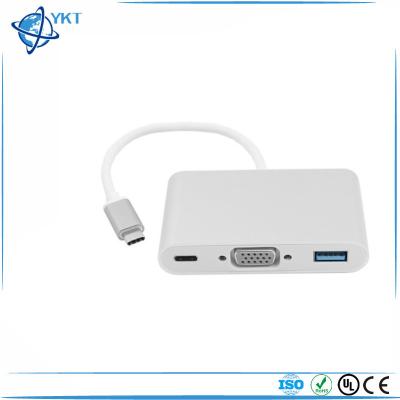 China COMPUTER USB-C USB 3.1 Type C to VGA Female Projector Adapter and USB OTG and USB-C Charger Cable for sale