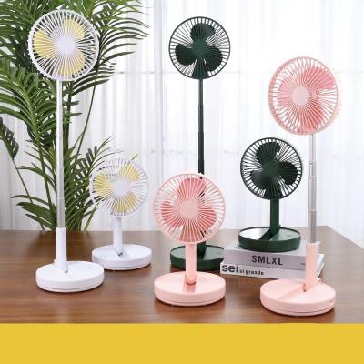 China Three in One Function 2022 New USB Rechargeable Battery Air Cooling Folding Telescopic Desktop Portable Fan for sale