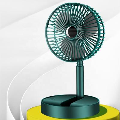 China Three in One Work Foldable Mini Table Portable Charging Battery High Quality USB Rechargeable ABS Fan for sale