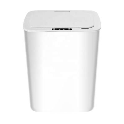 China Induction Battery Touchless Rectangular Intelligent Trash Cans Sustainable Hot Selling Automatic Trash Bin for sale