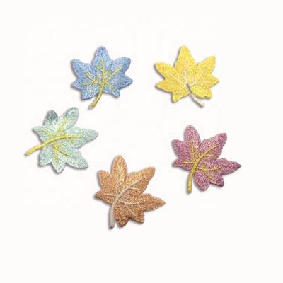 China Durable Korean Version Maple Leaf Hairpin Little Girl BB Clip Hair Knitting Ornaments for sale