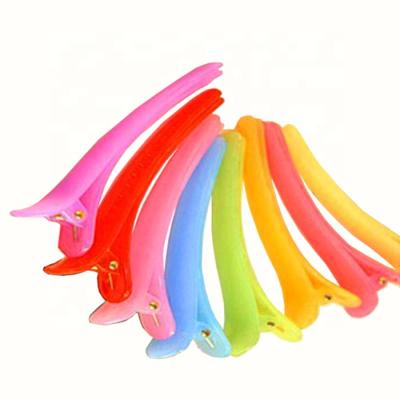 China Durable 8cm Jelly Platypus Clip, Translucent Color Edge Clip, Hair Clip for sale