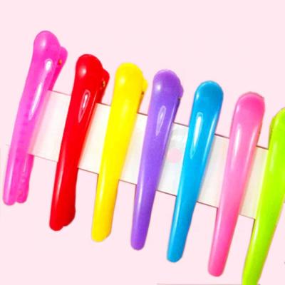 China Durable Platypus Jelly Color Clip, Translucent Color Side Clip, 8cm Girls Hairpin for sale