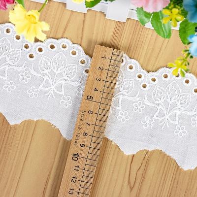 China DIY Applique Decor Cotton Viable High Quality Sewing Polyester Cuffs Trim Embroidery Lace Garment Cuff Lace for sale