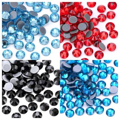 China Flatback LH-Flatback Crystal Ab Hotfix Rhinestones Glass Gems For Crafts Clothes DIY Decorations for sale