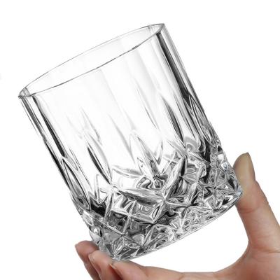 China Wholesale Cheap Transparent Mug Glass Cut Out Whiskey Glass Water Cup Drinking Glass Cup for sale