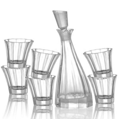 China Europe wholesale price clear glass decanter bottle for household for sale