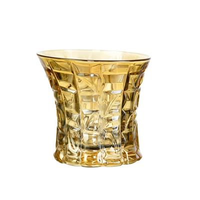 China Newest Simple Custom Classic Style Glass Amber Whiskey Tumbler Tumbler Glasses for sale