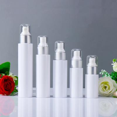 China Cosmetic Lotion Pump Electroplating Skin Care Packaging PET Mist Spray Trigger Spray Pump Air Freshener Shampoo Empty Body Wash Bottle for sale