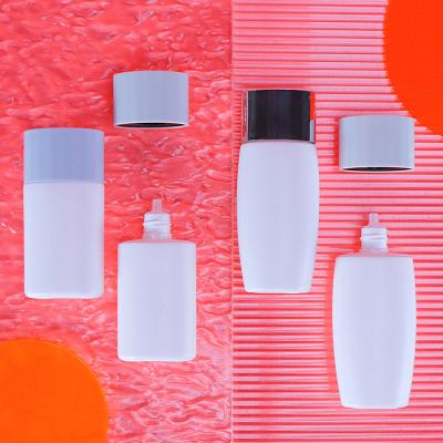 China Wholesale Empty Comet Packing Oval HDPE 30ml Plastic Squeeze Lotion Bottles For Sunscreen for sale