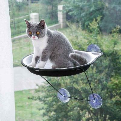 China Wholesale Waterproof Cat Hammock Bed With Suction Cup Round Shape Cat Window Bed For Kitten Enjoy The Sun for sale