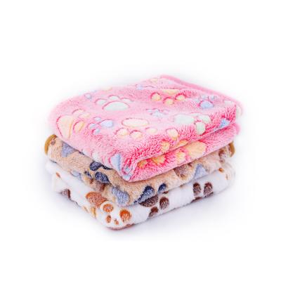 China Supply All Season Cat Dog Blanket Warm Soft Coral Velvet Pet Cushion Dog Blankets Travel Manufacturer Designer for sale