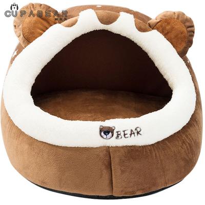 China Travel Wholesale Dog Cat Cave Bed For Large Kitten Soft Warm Sofa Bed Small Puppy With Best Price for sale