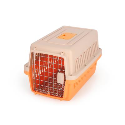 China Factory Supply Breathable Pet Cages Travel Aviation Outdoor Dog Cat Carrier Cage For Large Puppy Kitten Small for sale