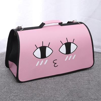 China New Viable Portable Folding Carry Case Cat Carry Basket Expandable Pet Carrier Purse From Amazon for sale