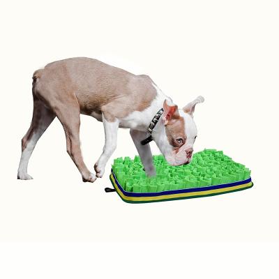 China 2021 Hot Sale Classic Training Dog Waterproof Anti-Slip Pads Customize Feeding Mat Woof Pet Snuffle Feeding Mat for sale