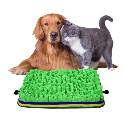 China Hot Amazon Sale Waterproof Pet Dog Mat Dog Pads Puppy Training Mat Feeding Treat Mat Sniff Pet Bowl for sale