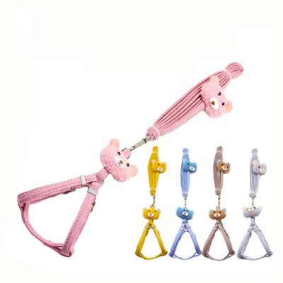 China Private Label Detached Small Dog Cat Leashes Rope For Large Puppy Kitten Plush Cartoon Bear Pulling Rope With Best Price for sale