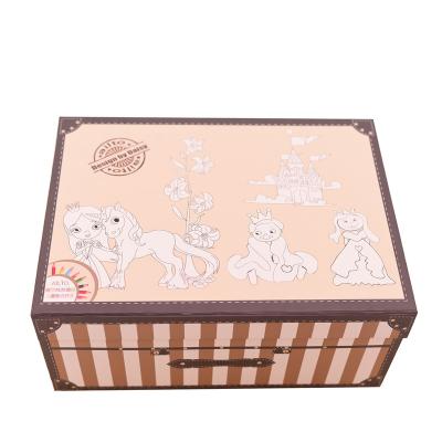 China Custom Clamshell Handmade Hot Selling Magnetic Foldable Kids Toys Cardboard Storage Box Organizer for sale