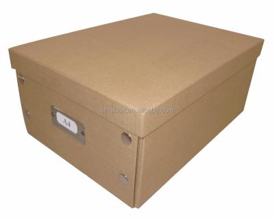 China Wholesale High Quality Viable Kraft A4 Foldable Storage Box for sale