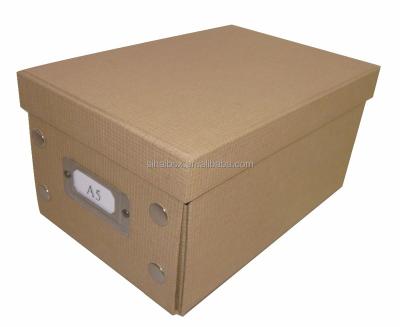 China Viable Folding Organizer A4 Size Cardboard Storage Collapsible Paper Box for sale