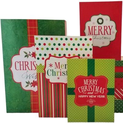 China Recycled Materials 10 Christmas Gift Boxes (Christmas Matched) for sale