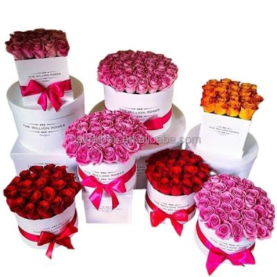 China Good Quality Handmade Hot Sale Cylinder Flower Vast Paper Box for sale