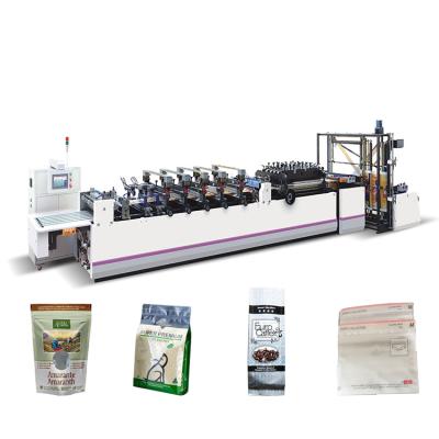 China Garment Shops Ziplock Vacuum Bag Making Machine Stand Pouch Making Machine Zipper 3 Side Seal Mylar Bag Machine for sale