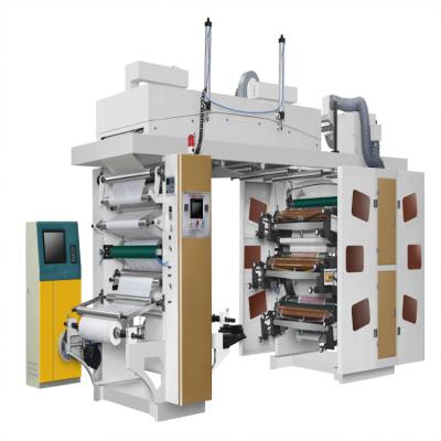 China Garment Shops 6 Color Flexo Printing Machine Label Scraper Flexo Printing Machine for sale