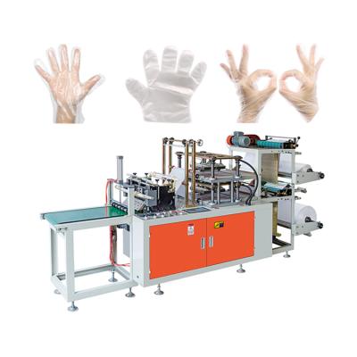 China Building Material Shops HDPE Polyethylene Full Automatic Hand Plastic Vinyl Disposable Glove Making Machine Disposable PE Gloves Production Line for sale