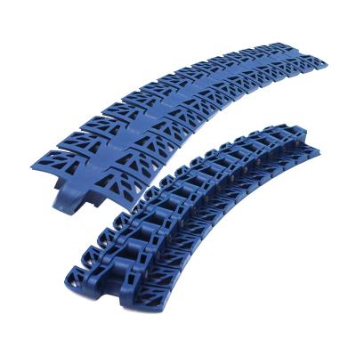 China 1050 Top Quality Magnetflex Corrosion Resistant Plastic Slat Curve Resistant Chain Conveyor for sale