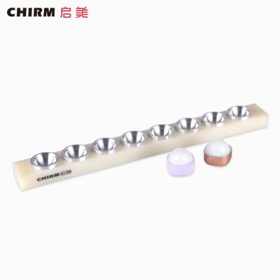 China Low MOQ CHIRM Squares Shapes Lipstick Filling Mold OEM Aluminum Lipstick Molds 8 Holes for sale