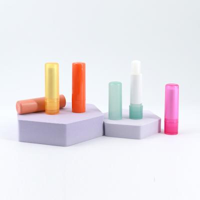 China Kind Of Cosmetics Three Colors In Stock Silk Screen Printing Empty Plastic Lip Balm Tube , Lipstick Tube for sale