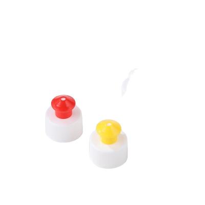 China Non Spill Push Pull Cap Plastic Water Bottle Cap Non Spill Push Back Pull Cap 28mm Plastic Cap For Plastic Bottle for sale