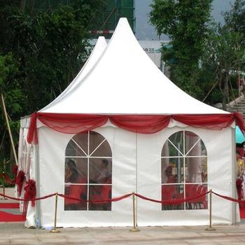 China Cheap 4x4m Resistant Fire Retardant and Waterproof Pagoda Canopy Striping Outdoor Decoration Gazebo Party Tent Event Marquee Tents for sale