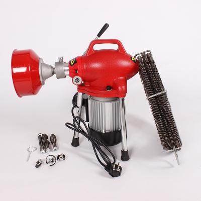 China New type viable restaurant bathroom kitchen use electric snake drain pipe cleaning machine for sale