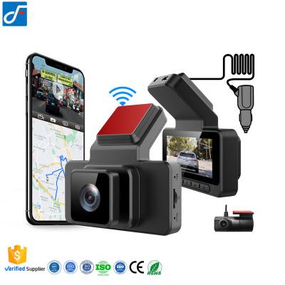 China Full HD 2K Waterproof Car Dash Cam For Night Vision Car DVR Camera Dual Lens Dashcam With WIFI GPS Function Car Black Box Dash Camera for sale