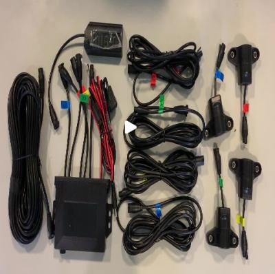 China Waterproof Universal Rear 4 Ultrasonic Parking Sensor With Cables And Control Box for sale