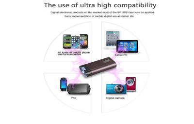 China 4400mah banco del poder del universal 18650 con la retroiluminación LED para los teléfonos móviles/Tablet PC en venta