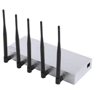 China Wireless Signal Jammer Five Frequencies 50m Effective Isolated Range for sale