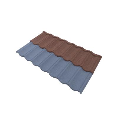 China Wholesale Minimalist Red Color Colorful Stone Coated Roofing Metal Tile , Building Material for sale