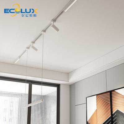 China Ultra Thin New Design Narrow Body Decor Recessed Home 36w Indoor Lighting Commercial Linear Magnetic Led Track Light for sale