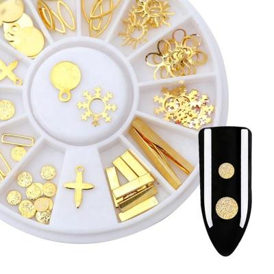 China Hot Sale Metal Wheel Package Nail Decorations 3D Metal Nail Art Accessories for sale