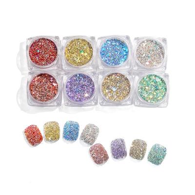 China Factory Supply Diamond Nail Art Glitter Gp148 Flashing Powder for sale