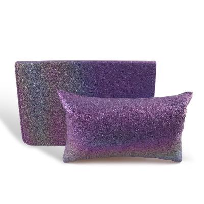 China 2021 PU Hand Pillow Support Soft Leather Arm Rest Sponge Magic Star Design Nail Pillow for sale