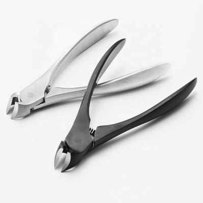 China Professional Stainless Steel Manicure Tool Nail Nipper Cuticle Nippers Left Handed Scissors For Dead Skin for sale