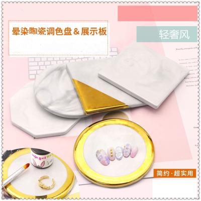 China Wholesale Useful Marble Nail Palette Propessional Nail Palette For Makeup SK-TSP32 for sale