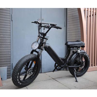 China New Design Aluminum Alloy 2022 Fat Tire Emoto 48v 500w City Electric Ebike Motorcycle for sale