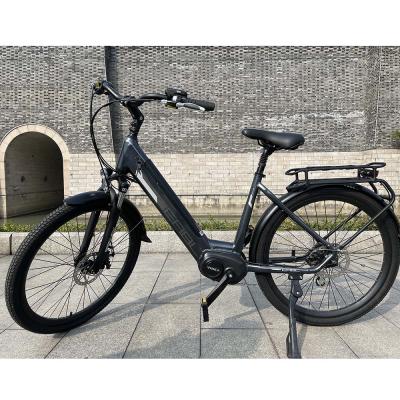 China Aluminum Alloy Motor City Aluminum Alloy Electric Bike Mid Step Uphill Fat Tire Electric Bicycle for sale