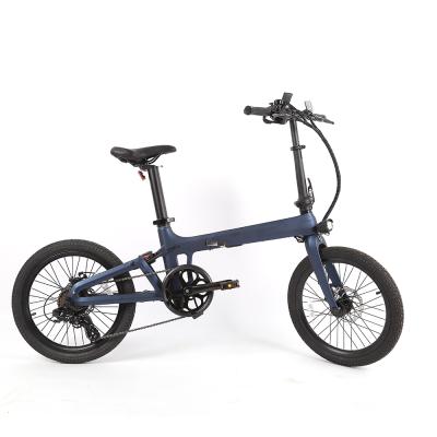 China Super light electric city cycle 250w 36v carbon fiber road folding ebike suspension foldable carbon fiber ebike for sale